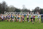 Girls under-15s, 2019 European Cross Country Trials and British Cross Challenge, Sefton Park, Liverpool.  Photo: David T. Hewitson/Sports for All Pics